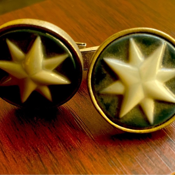 Lladro Handcrafted Porcelain in Silver Vintage Cuff Links - Picture 4 of 5